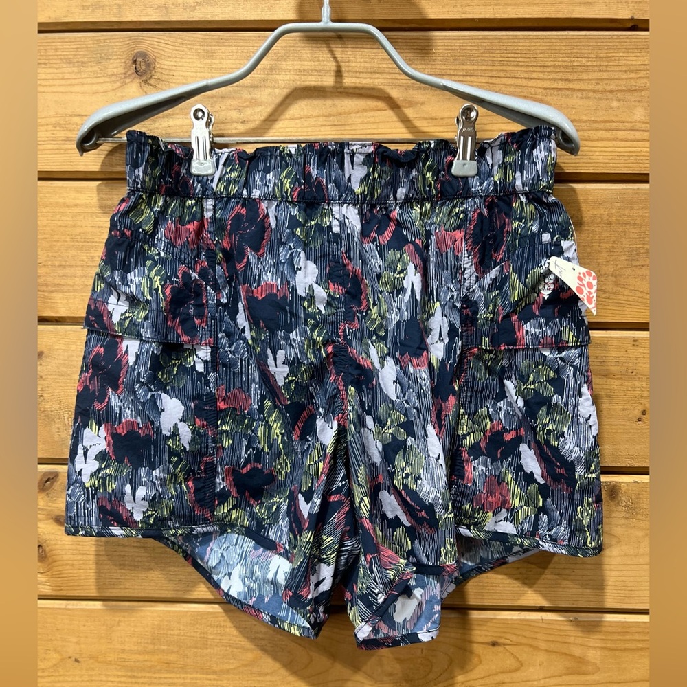 Free People Movement “In The Wild” Printed Shorts Colorful – Size XS